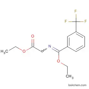 Molecular Structure of 61151-83-5 (Glycine, N-[ethoxy[3-(trifluoromethyl)phenyl]methylene]-, ethyl ester)