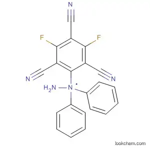 Molecular Structure of 61171-75-3 (1,3,5-Benzenetricarbonitrile, 2-(2,2-diphenylhydrazino)-4,6-difluoro-)