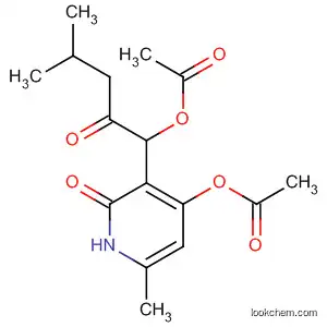 2(1H)-Pyridinone,
4-(acetyloxy)-3-[1-(acetyloxy)-4-methyl-2-oxopentyl]-6-methyl-