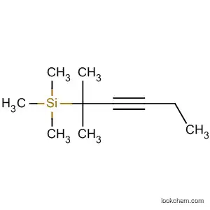 Molecular Structure of 61227-99-4 (2-Methyl-2-trimethylsilyl-3-hexyne)