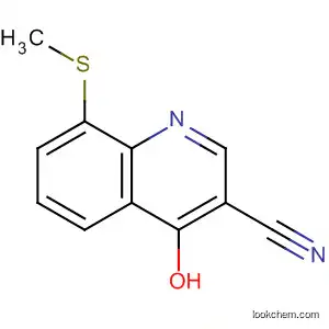 Molecular Structure of 61338-28-1 (8-methylsulfanyl-4-oxo-1H-quinoline-3-carbonitrile)