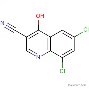Molecular Structure of 61338-34-9 (6,8-dichloro-4-oxo-1H-quinoline-3-carbonitrile)