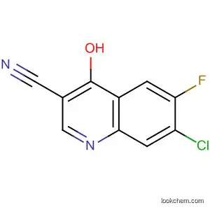 Molecular Structure of 61338-37-2 (7-chloro-6-fluoro-4-oxo-1H-quinoline-3-carbonitrile)
