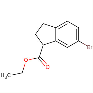 1H-Indene-1-carboxylic acid, 6-bromo-2,3-dihydro-, ethyl ester
