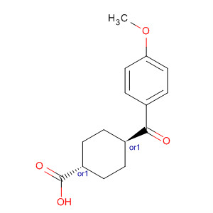 Cyclohexanecarboxylic acid, 4-(4-methoxybenzoyl)-, trans-