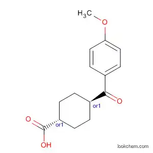 Molecular Structure of 61469-00-9 (Cyclohexanecarboxylic acid, 4-(4-methoxybenzoyl)-, trans-)