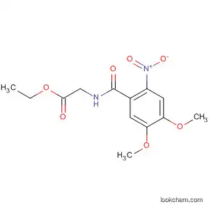 Molecular Structure of 61471-49-6 (Glycine, N-(4,5-dimethoxy-2-nitrobenzoyl)-, ethyl ester)