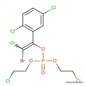 Molecular Structure of 61622-07-9 (Phosphoric acid, 2-bromo-2-chloro-1-(2,5-dichlorophenyl)ethenyl
bis(2-chloroethyl) ester)