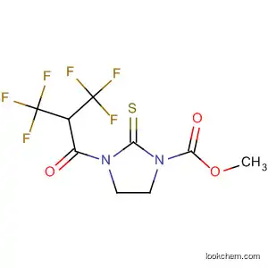 Molecular Structure of 61687-03-4 (2-Thioxo-3-[3,3,3-trifluoro-1-oxo-2-(trifluoromethyl)propyl]-1-imidazolidinecarboxylic acid methyl ester)