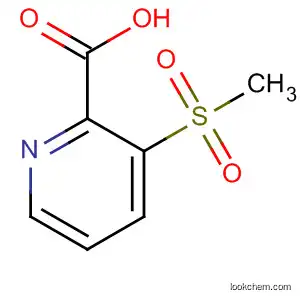 Molecular Structure of 61830-06-6 (3-(Methylsulfonyl) picolinic acid)