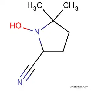 Molecular Structure of 61856-86-8 (2-Pyrrolidinecarbonitrile, 1-hydroxy-5,5-dimethyl-)
