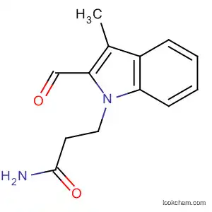 Molecular Structure of 61922-03-0 (1H-Indole-1-propanamide, 2-formyl-3-methyl-)