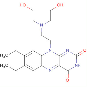 Benzo[g]pteridine-2,4(3H,10H)-dione,10-[2-[bis(2-hydroxyethyl)amino]ethyl]-7,8-diethyl- cas  62080-68-6