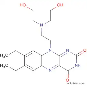 Molecular Structure of 62080-68-6 (10-{2-[bis(2-hydroxyethyl)amino]ethyl}-7,8-diethylbenzo[g]pteridine-2,4(3H,10H)-dione)