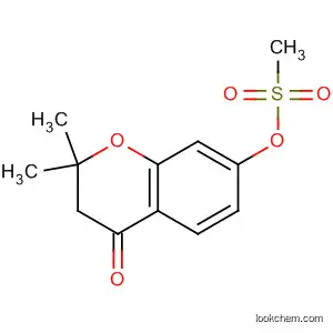 Molecular Structure of 62113-84-2 (4H-1-Benzopyran-4-one,
2,3-dihydro-2,2-dimethyl-7-[(methylsulfonyl)oxy]-)