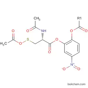 Molecular Structure of 62147-02-8 (Cysteine, N-acetyl-, 4-nitrophenyl ester, acetate (ester))