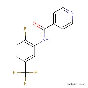 Molecular Structure of 62315-13-3 (4-Pyridinecarboxamide, N-[2-fluoro-5-(trifluoromethyl)phenyl]-)