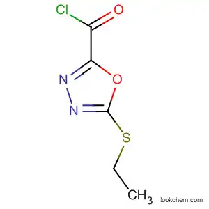 Molecular Structure of 62373-37-9 (1,3,4-Oxadiazole-2-carbonylchloride,5-(ethylthio)-(9CI))