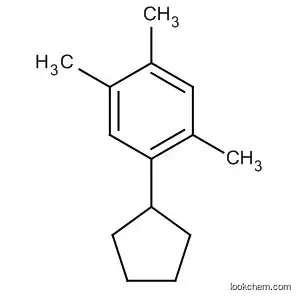 Molecular Structure of 62379-93-5 (Benzene, 1-cyclopentyl-2,4,5-trimethyl-)