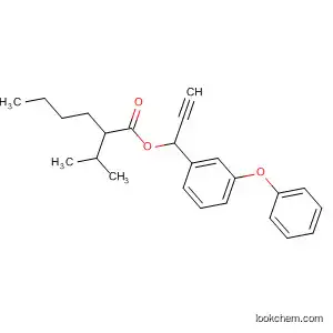 Molecular Structure of 62391-64-4 (Hexanoic acid, 2-(1-methylethyl)-, 1-(3-phenoxyphenyl)-2-propynyl ester)