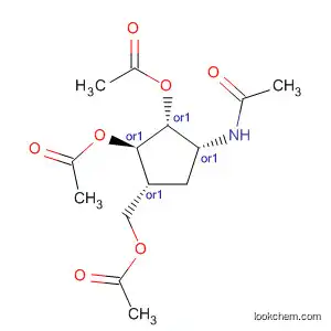Molecular Structure of 62413-48-3 (Acetamide,
N-[(1R,2R,3R,4R)-2,3-bis(acetyloxy)-4-[(acetyloxy)methyl]cyclopentyl]-,
rel-)