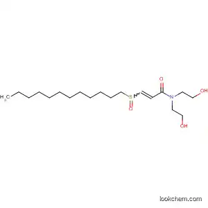 Molecular Structure of 62555-44-6 (2-Propenamide, 3-(dodecylsulfinyl)-N,N-bis(2-hydroxyethyl)-)
