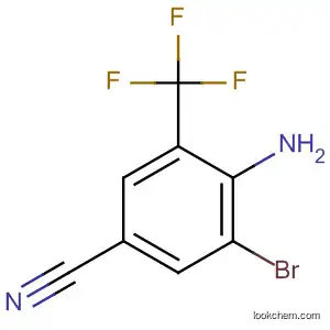 Molecular Structure of 62584-27-4 (4-amino-3-bromo-5-trifluromethyl-Benzonitrile)
