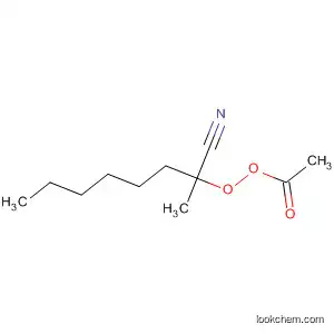 Molecular Structure of 62623-57-8 (Peracetic acid 1-cyano-1-methylheptyl ester)