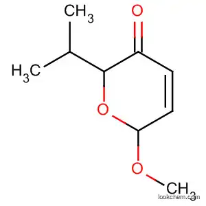 Molecular Structure of 62644-50-2 (2H-Pyran-3(6H)-one, 6-methoxy-2-(1-methylethyl)-)