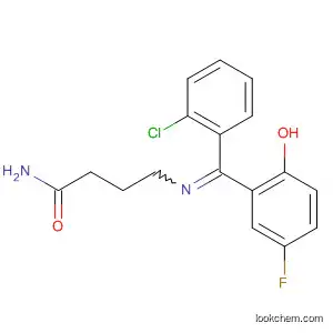 Molecular Structure of 62666-34-6 (Butanamide,
4-[[(2-chlorophenyl)(5-fluoro-2-hydroxyphenyl)methylene]amino]-)