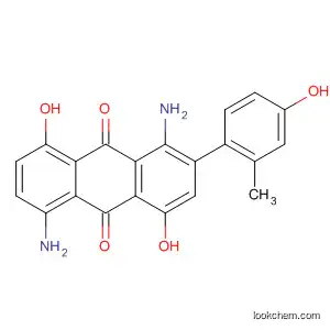 Molecular Structure of 62798-97-4 (9,10-Anthracenedione,
1,5-diamino-4,8-dihydroxy-2-(4-hydroxy-2-methylphenyl)-)