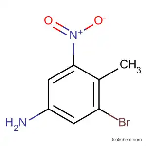 Molecular Structure of 62827-39-8 (5-AMINO1-BROMO-2-METHYL-3-NITROBENZENE)