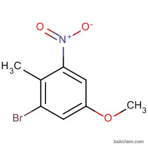 Molecular Structure of 62827-41-2 (2-BROMO-4-METHOXY-6-NITROTOLUENE)