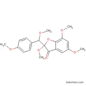 Molecular Structure of 62849-18-7 (2,4,6-Trimethoxy-2-[methoxy(4-methoxyphenyl)methyl]benzofuran-3(2H)-one)
