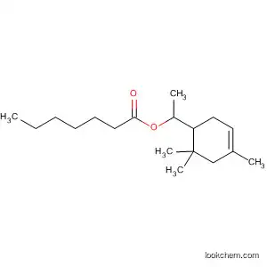 Molecular Structure of 63649-55-8 (Heptanoic acid, 1-(4,6,6-trimethyl-3-cyclohexen-1-yl)ethyl ester)