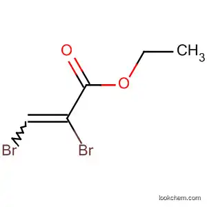 Molecular Structure of 63881-48-1 (2-Propenoic acid, 2,3-dibromo-, ethyl ester)