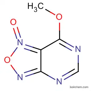 Molecular Structure of 64204-22-4 ([1,2,5]Oxadiazolo[3,4-d]pyrimidine, 7-methoxy-, 1-oxide)