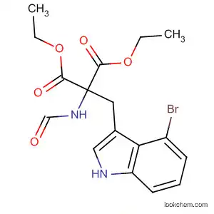 1,3-Diethyl 2-[(4-bromo-1H-indol-3-yl)methyl]-2-(formylamino)propanedioate