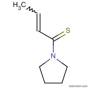 Molecular Structure of 67797-22-2 (Pyrrolidine,  1-(1-thioxo-2-butenyl)-  (9CI))