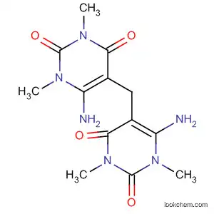 Molecular Structure of 10146-98-2 (2,4(1H,3H)-Pyrimidinedione, 5,5'-methylenebis[6-amino-1,3-dimethyl-)
