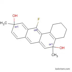 Molecular Structure of 104761-42-4 ((7R,12R)-5-fluoro-7,12-dimethyl-1,2,3,4,7,12-hexahydrotetraphene-7,12-diol)