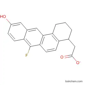 Molecular Structure of 104761-68-4 (10-fluoro-1,2,3,4-tetrahydrotetraphen-7-yl acetate)