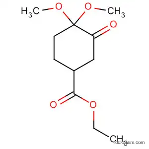 Cyclohexanecarboxylic acid, 4,4-dimethoxy-3-oxo-, ethyl ester