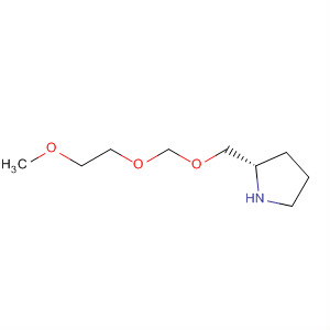Molecular Structure of 105311-55-5 (Pyrrolidine, 2-[[(2-methoxyethoxy)methoxy]methyl]-, (S)-)