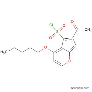 4-Benzofuransulfonyl chloride, 2-acetyl-7-(pentyloxy)-
