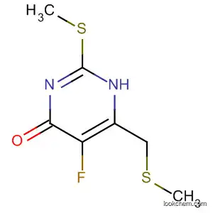 4(1H)-Pyrimidinone, 5-fluoro-2-(methylthio)-6-[(methylthio)methyl]-