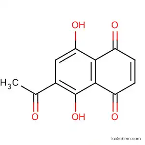 Molecular Structure of 14090-47-2 (6-Acetyl-5,8-dihydroxy-1,4-naphthoquinone)