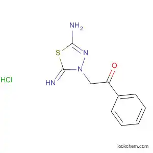 Ethanone, 2-(5-amino-2-imino-1,3,4-thiadiazol-3(2H)-yl)-1-phenyl-,
monohydrochloride