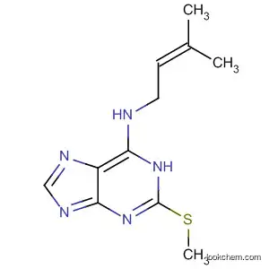 Molecular Structure of 20758-33-2 (1H-Purin-6-amine, N-(3-methyl-2-butenyl)-2-(methylthio)-)
