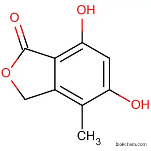 Molecular Structure of 27979-57-3 (4-Methyl-5,7-dihydroxyisobenzofuran-1(3H)-one)